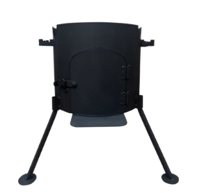 Печь под казан на 12л без дверцы D-36см (печь+3 ножки+поддувало)